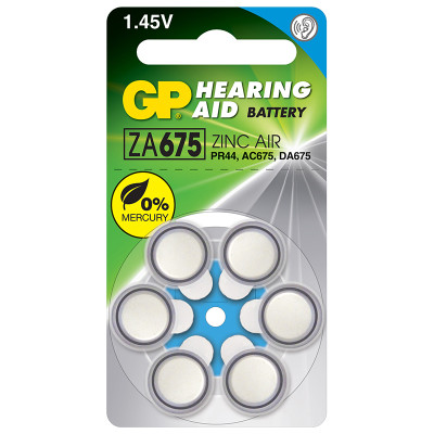 GP ZA675 6Lı İşitme Cihazı Pili - PR44,AC675,DA675 GP ZA675 6Lı İşitme Cihazı Pili - PR44,AC675,DA675